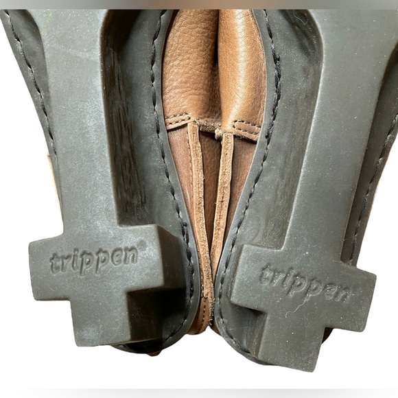 Trippen Carol Wedge Pumps in Brown Size 40/ US 9 Woman’s Ankle Straps - Picture 4 of 15